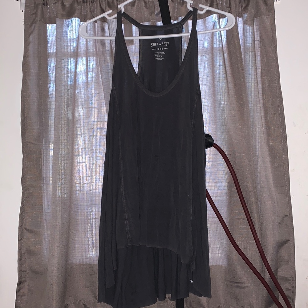 American Eagle high low razor back tank
